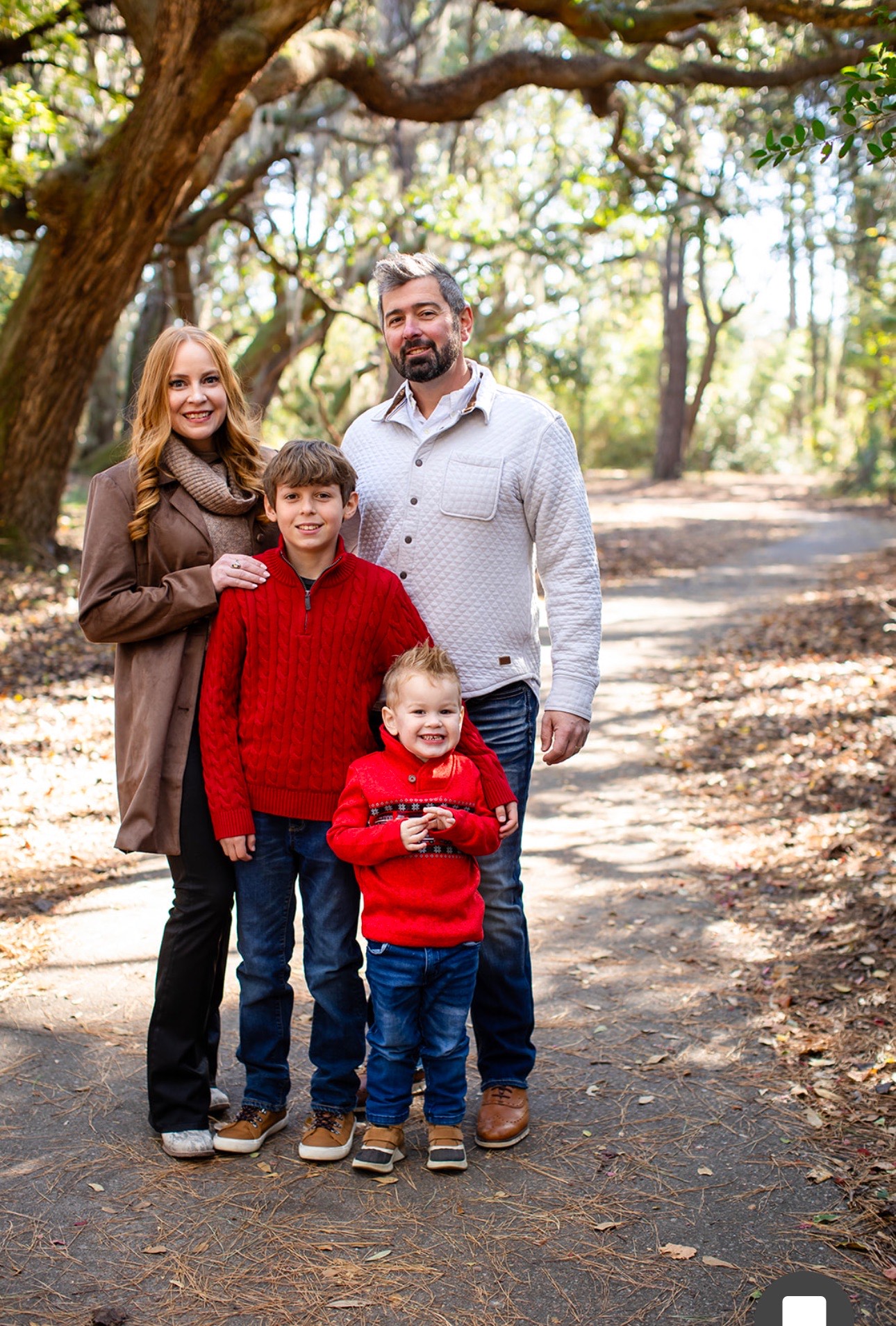 Tripp Baker, Owner of Rigid Construction, LLC, with his family in Charleston, SC.